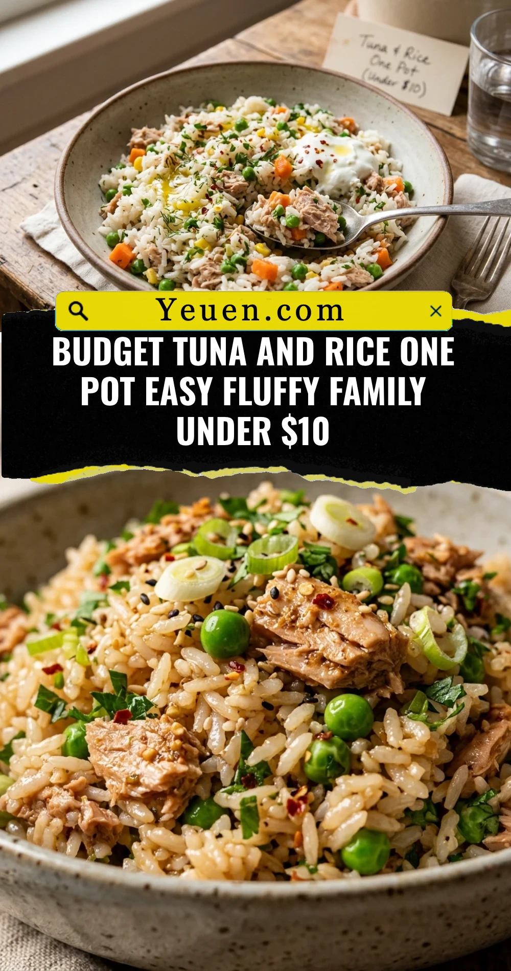 Budget Tuna And Rice One Pot Easy Fluffy Family Under $10