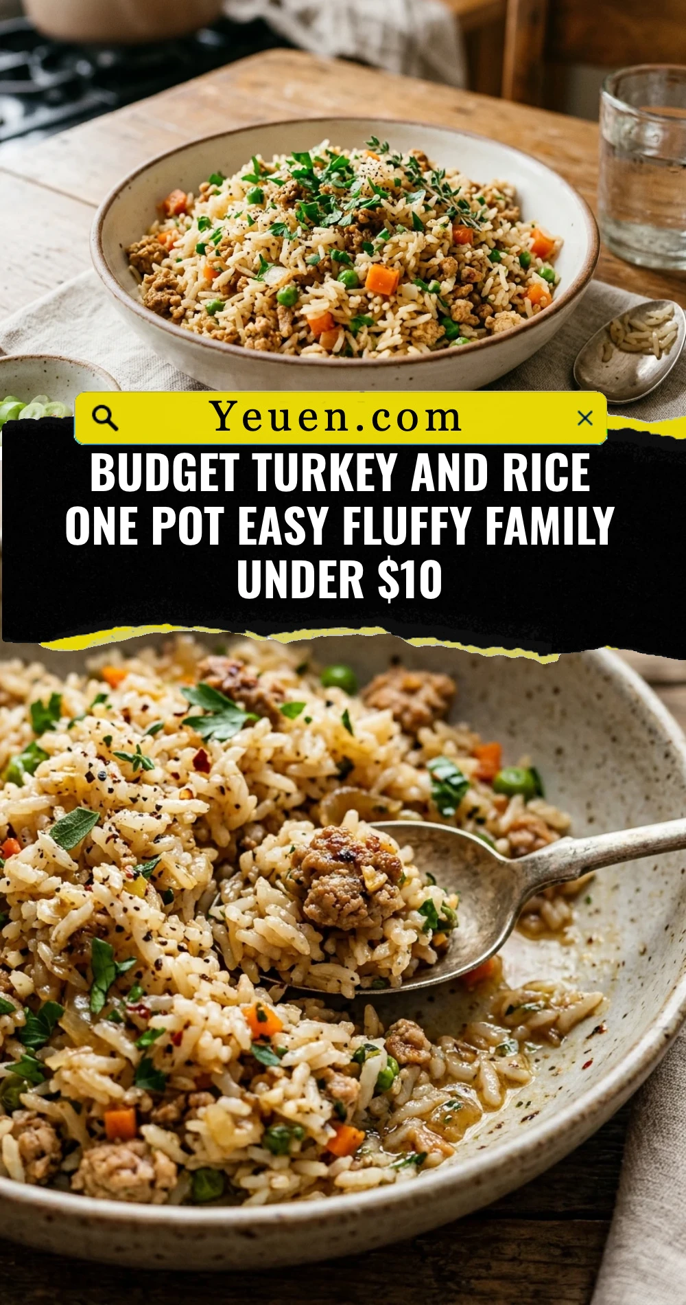 Budget Turkey And Rice One Pot Easy Fluffy Family Under $10