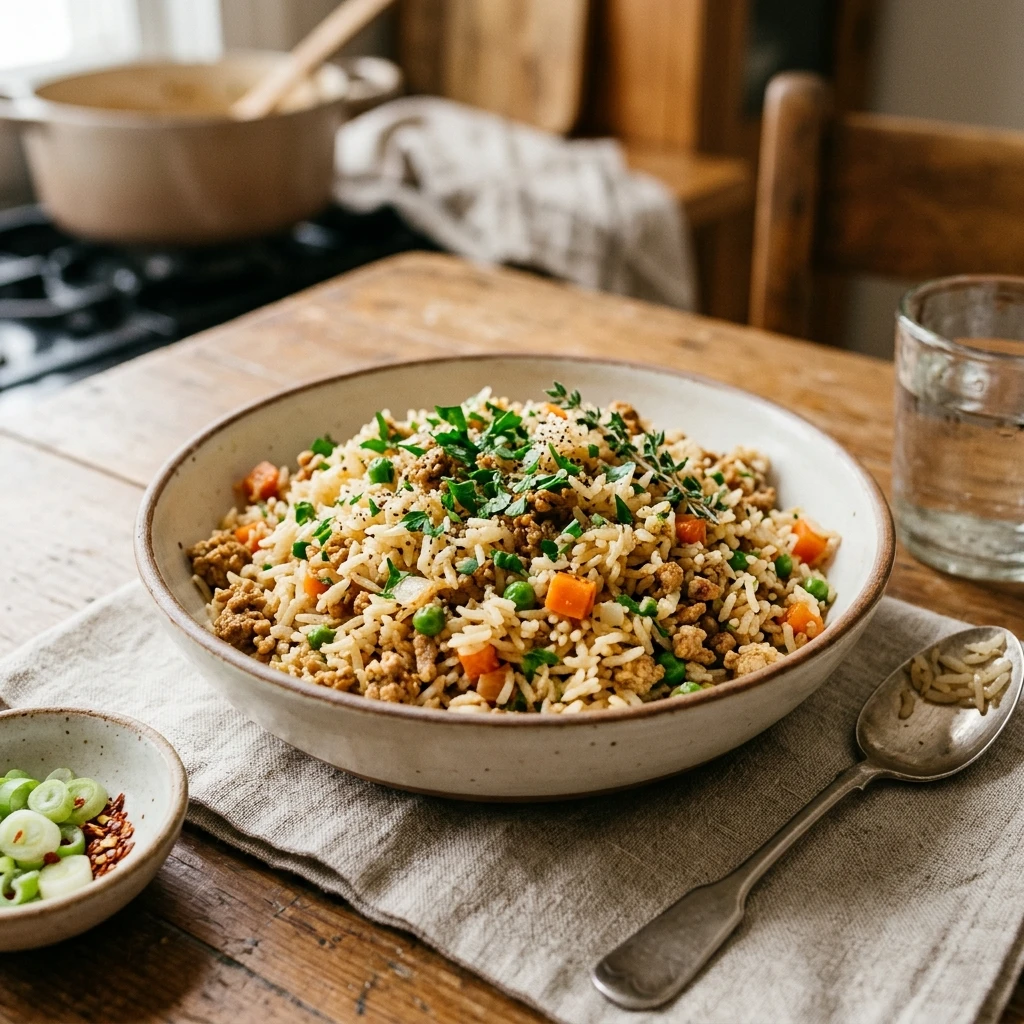 Budget Turkey And Rice One Pot Easy Fluffy Family Under $10