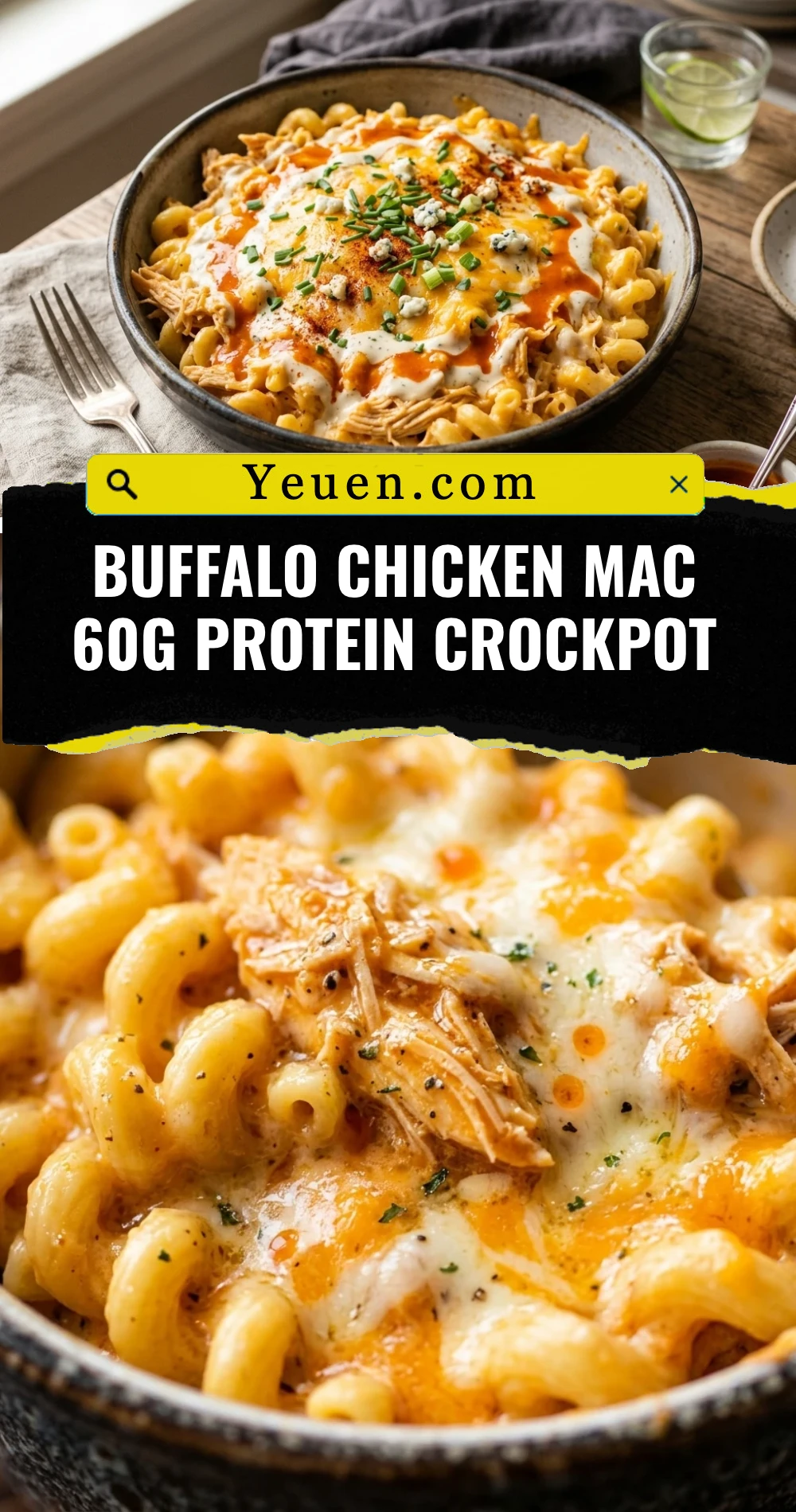 Buffalo Chicken Mac 60g Protein Crockpot
