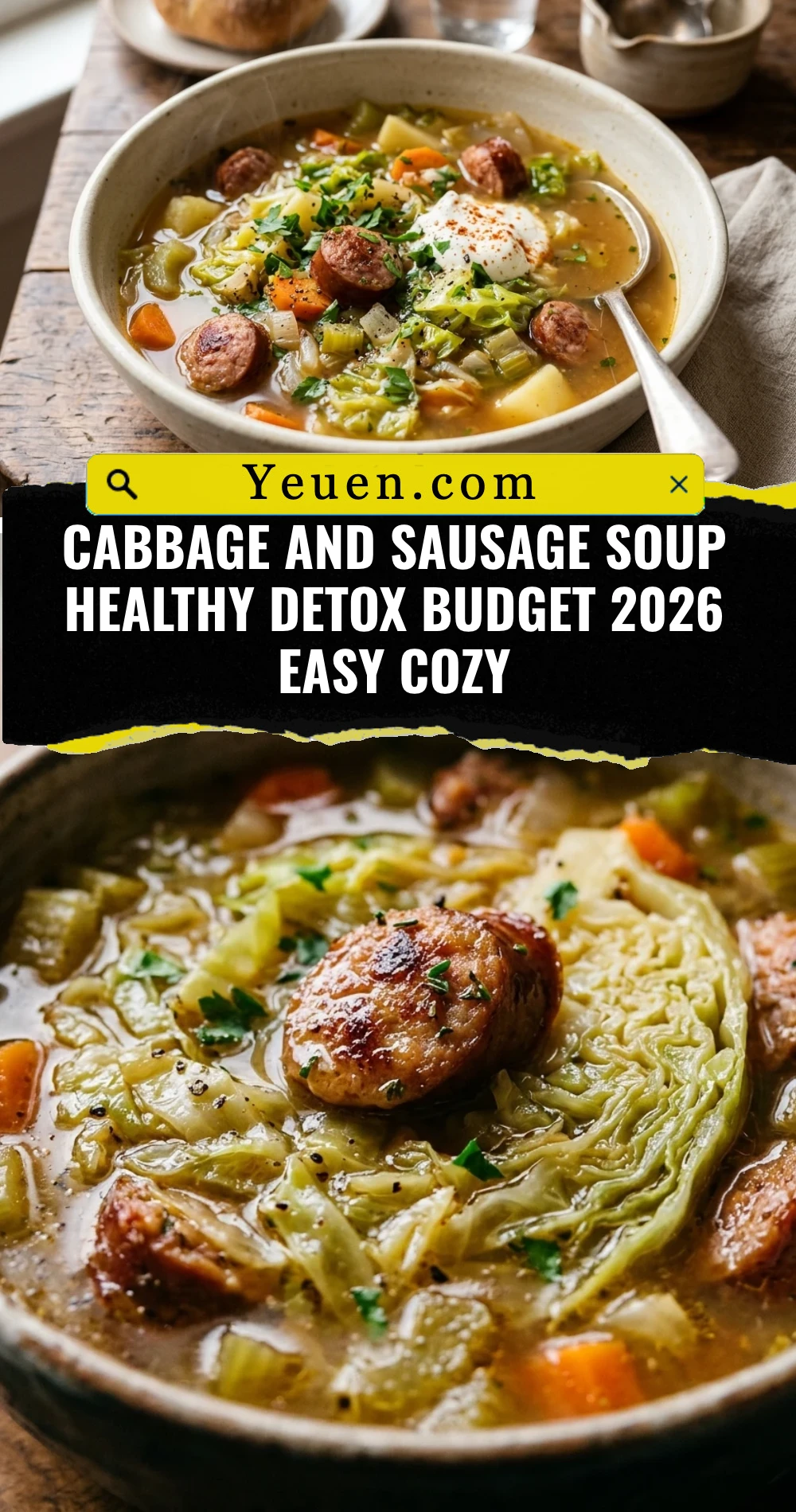 Cabbage And Sausage Soup Healthy Detox Budget 2026 Easy Cozy