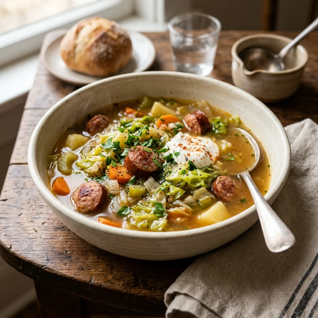 Cabbage And Sausage Soup Healthy Detox Budget 2026 Easy Cozy