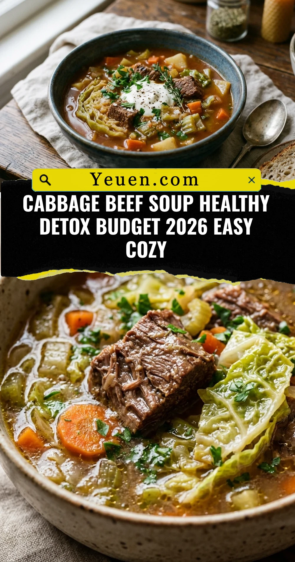 Cabbage Beef Soup Healthy Detox Budget 2026 Easy Cozy