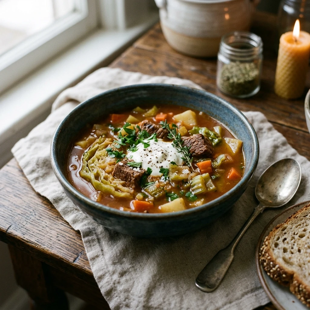Cabbage Beef Soup Healthy Detox Budget 2026 Easy Cozy