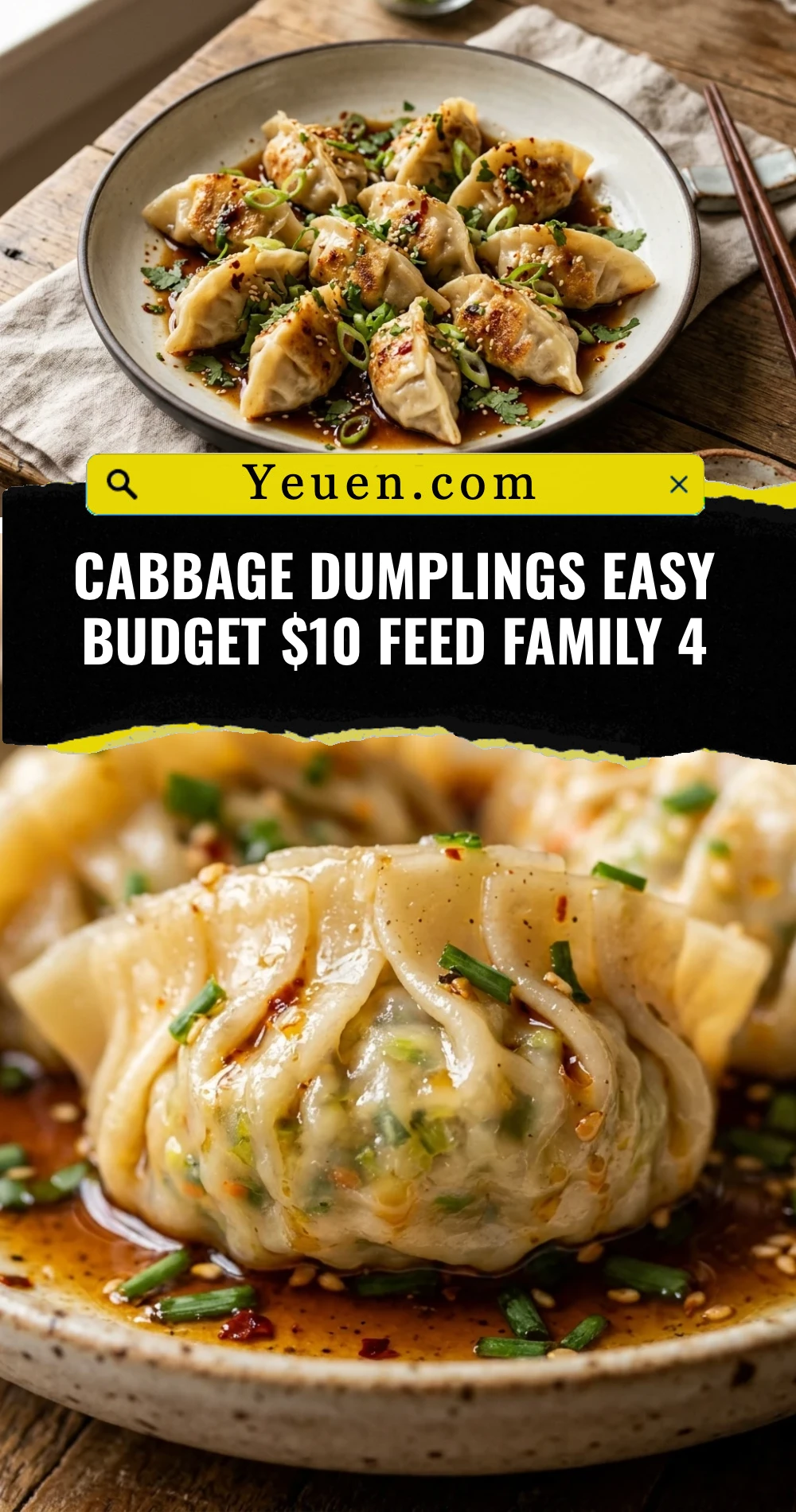 Cabbage Dumplings Easy Budget $10 Feed Family 4