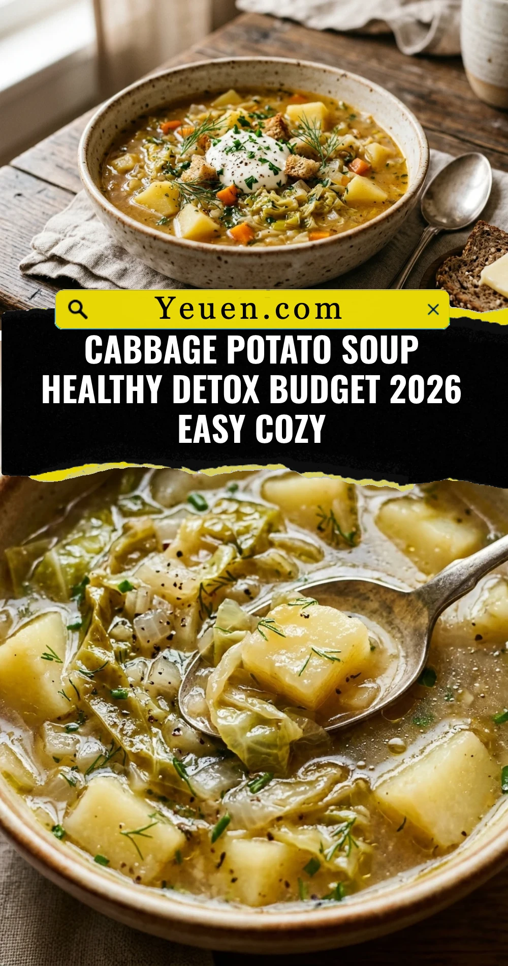 Cabbage Potato Soup Healthy Detox Budget 2026 Easy Cozy