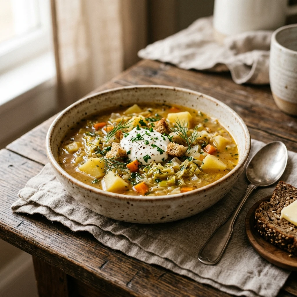 Cabbage Potato Soup Healthy Detox Budget 2026 Easy Cozy