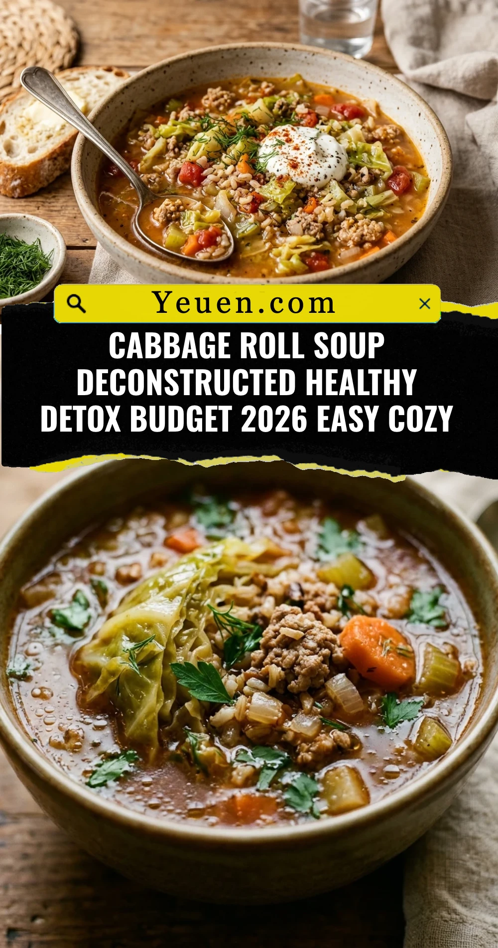 Cabbage Roll Soup Deconstructed Healthy Detox Budget 2026 Easy Cozy