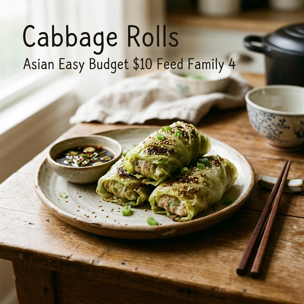 Cabbage Rolls Asian Easy Budget $10 Feed Family 4