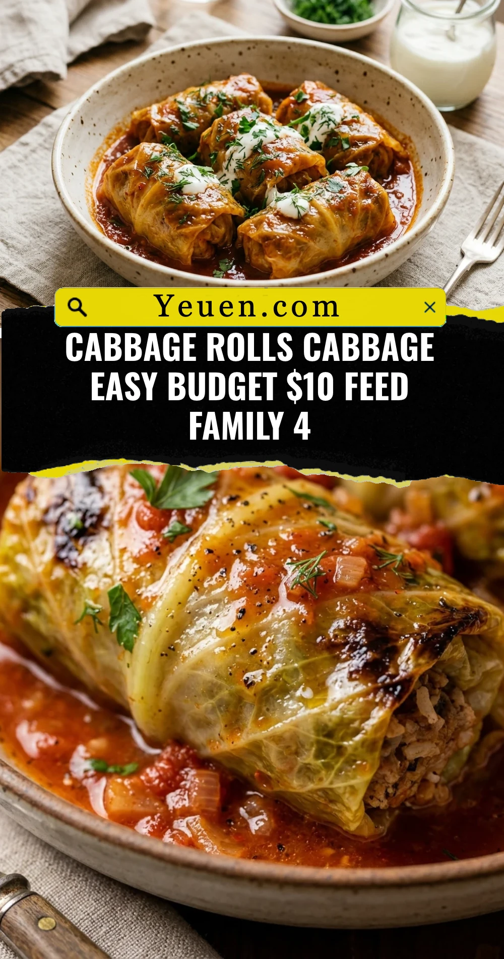 Cabbage Rolls Cabbage Easy Budget $10 Feed Family 4
