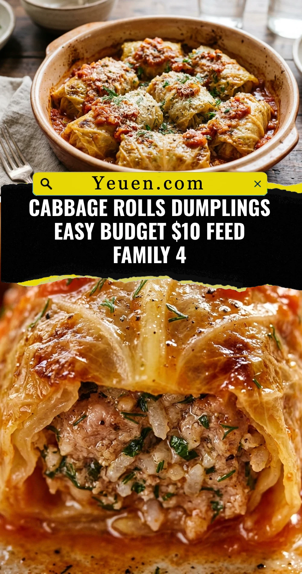 Cabbage Rolls Dumplings Easy Budget $10 Feed Family 4