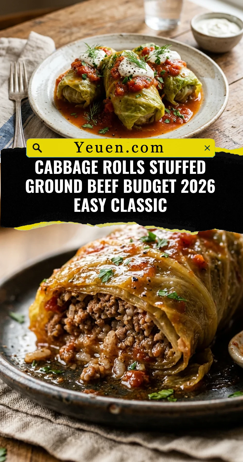 Cabbage Rolls Stuffed Ground Beef Budget 2026 Easy Classic