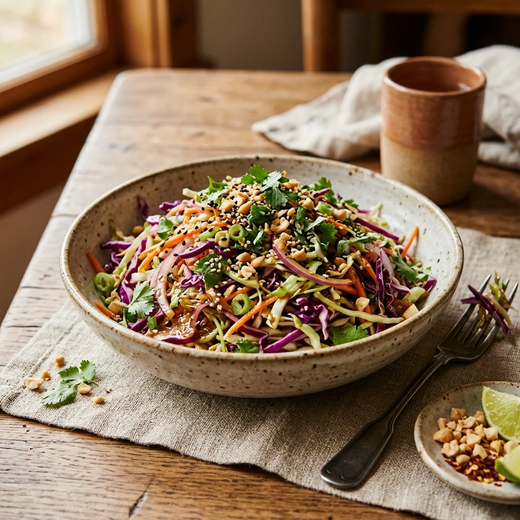 Cabbage Slaw Asian Easy Budget $10 Feed Family 4