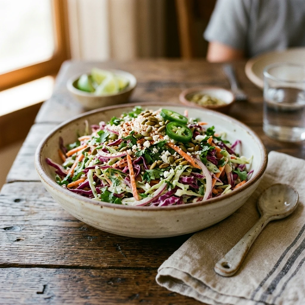 Cabbage Slaw Mexican Easy Budget $10 Feed Family 4