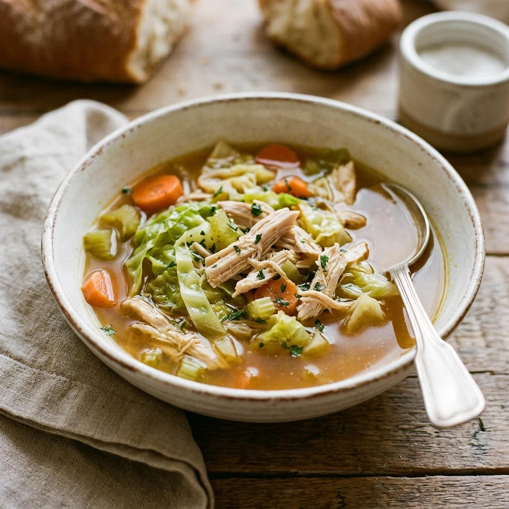 Cabbage Soup Chicken Cozy Budget $10 Feed Family 4
