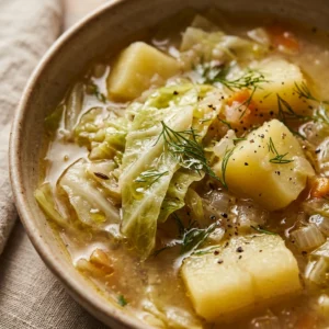 Cabbage Soup Potato Cozy Budget $10 Feed Family 4
