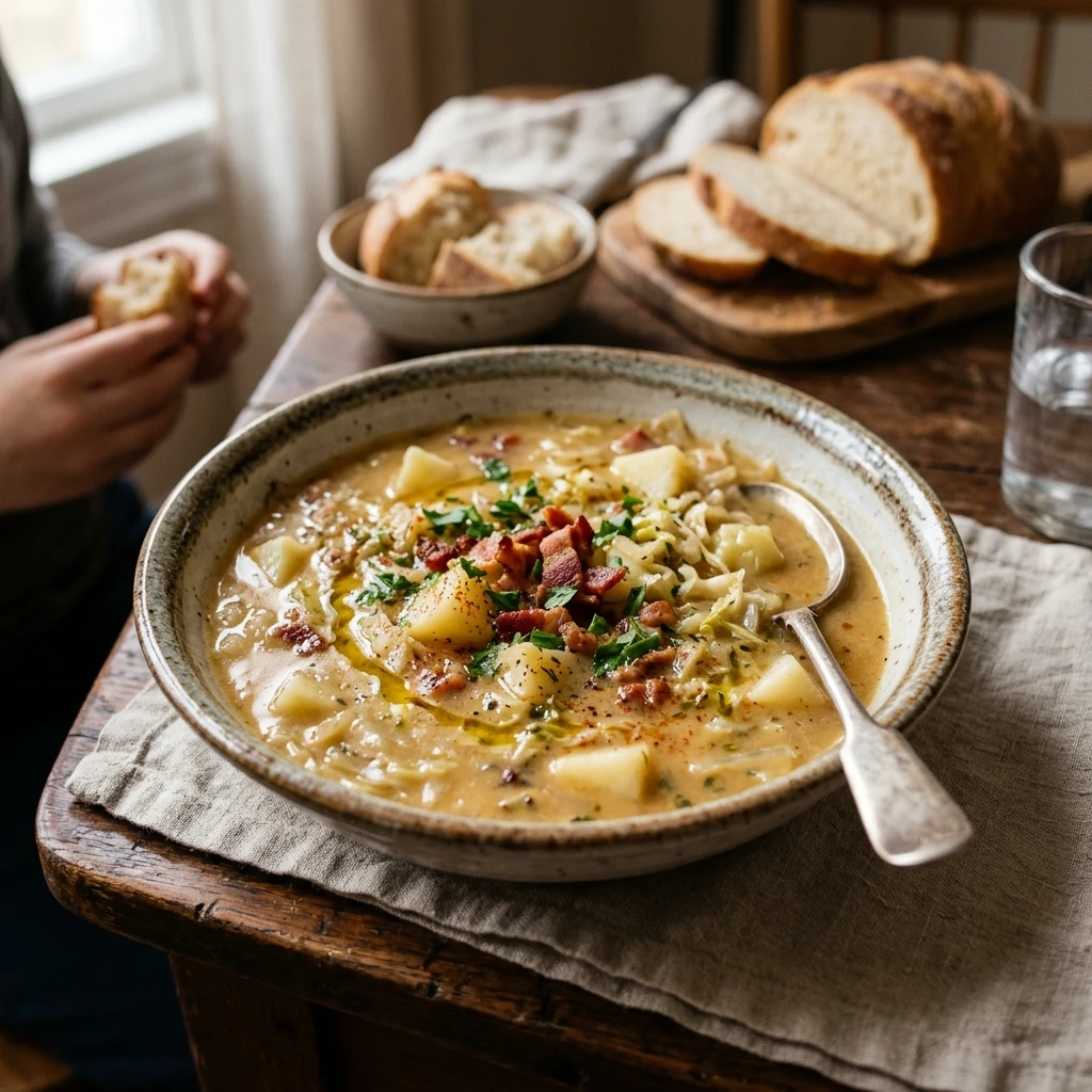 Cabbage Soup Potato Cozy Budget $10 Feed Family 4