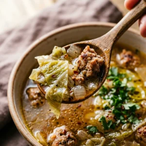Cabbage Soup Sausage Cozy Budget $10 Feed Family 4