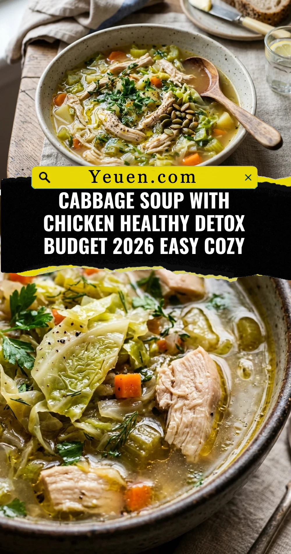 Cabbage Soup With Chicken Healthy Detox Budget 2026 Easy Cozy