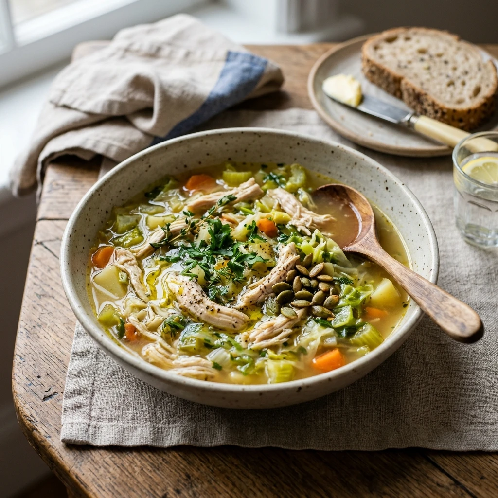 Cabbage Soup With Chicken Healthy Detox Budget 2026 Easy Cozy