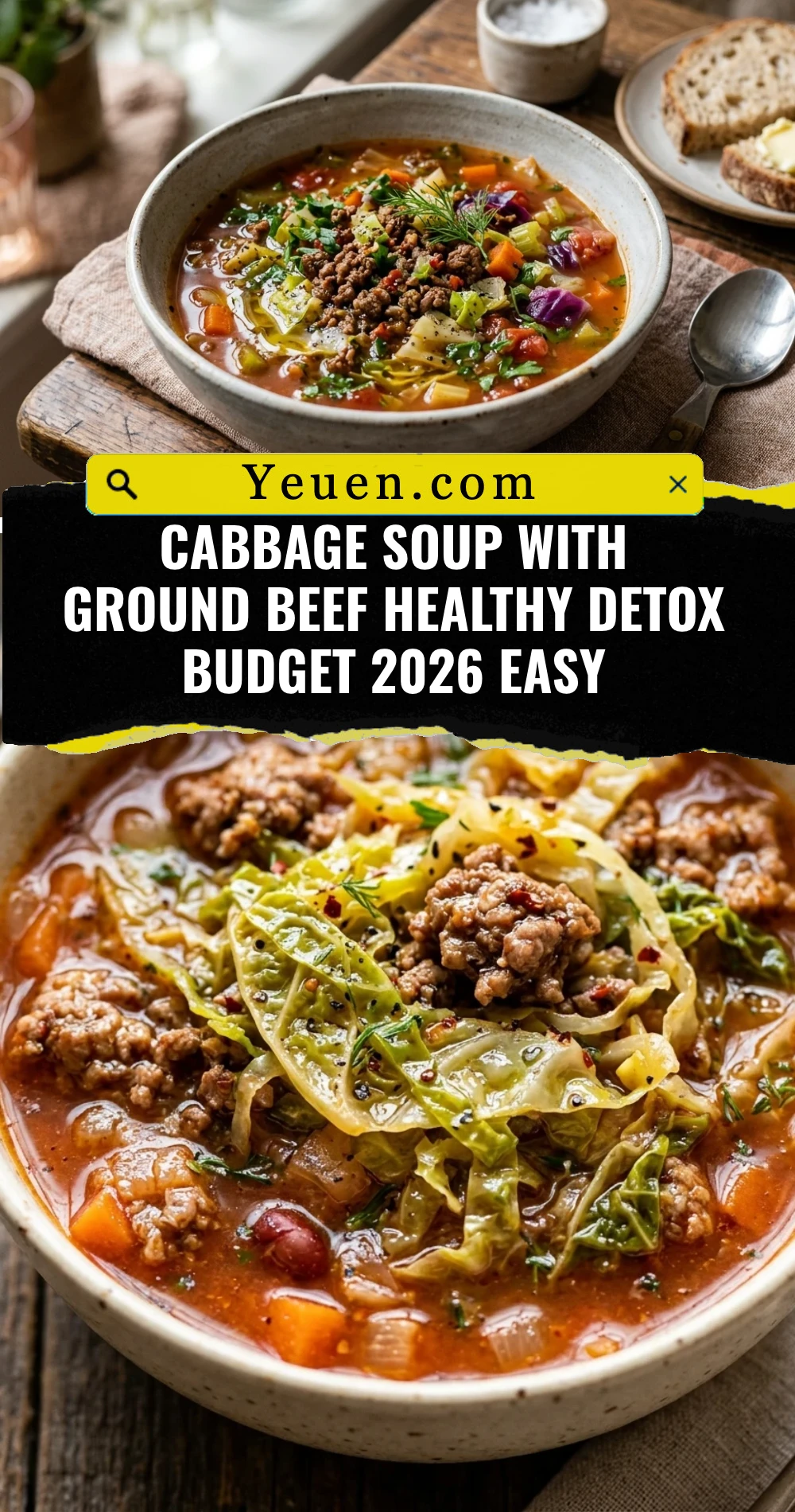 Cabbage Soup With Ground Beef Healthy Detox Budget 2026 Easy