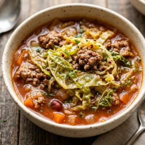 Cabbage Soup With Ground Beef Healthy Detox Budget 2026 Easy