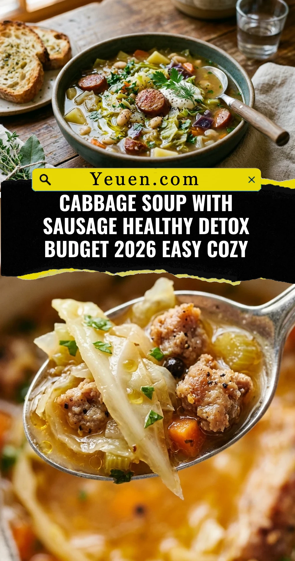 Cabbage Soup With Sausage Healthy Detox Budget 2026 Easy Cozy