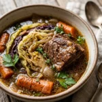 Cabbage Stew Beef Cozy Budget $10 Feed Family 4
