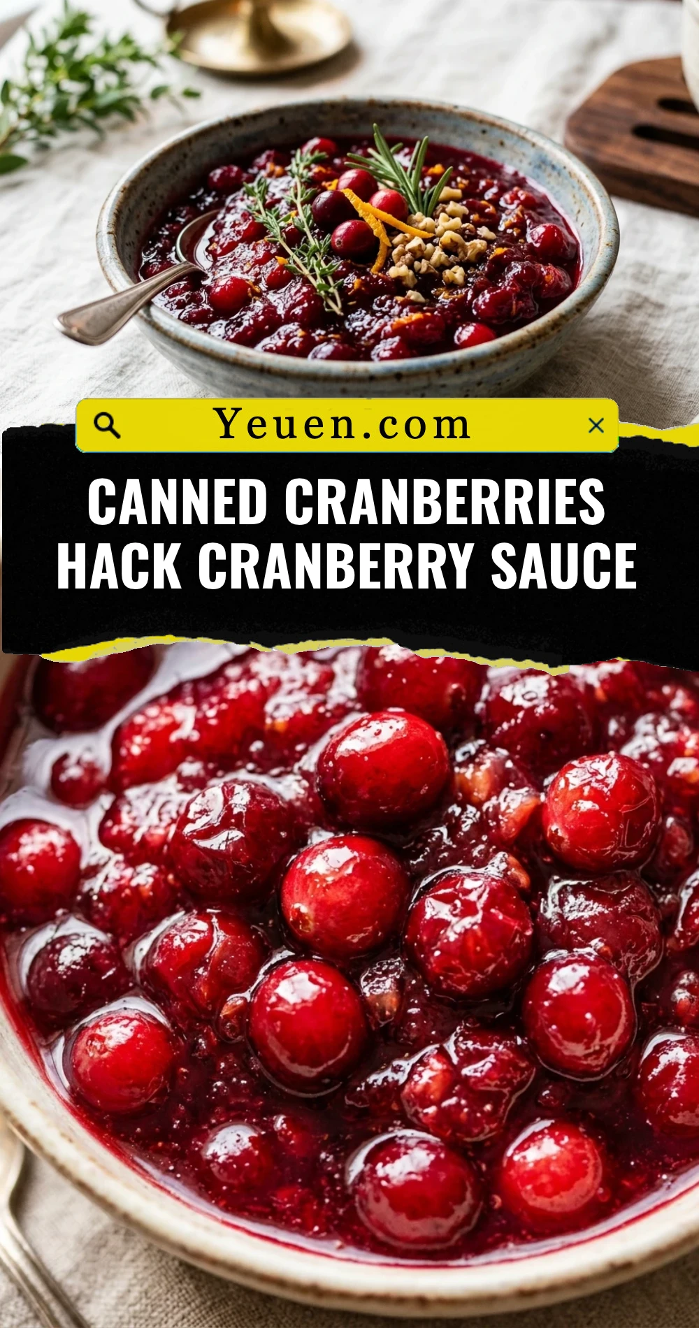 Canned Cranberries Hack Cranberry Sauce