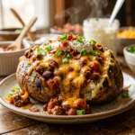 Cheap Baked Potatoes Bar With Chili And Cheese Under $10 Family