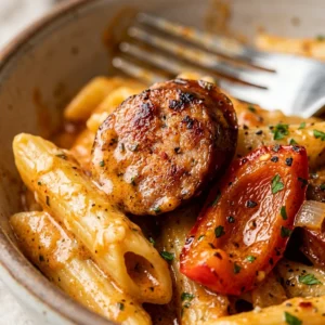 Cheap Cajun Sausage Pasta With Peppers Under $10