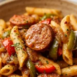 Cheap Cajun Sausage Pasta With Peppers Under $10