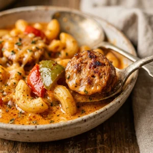 Cheap Cajun Sausage Pasta With Peppers Under $10