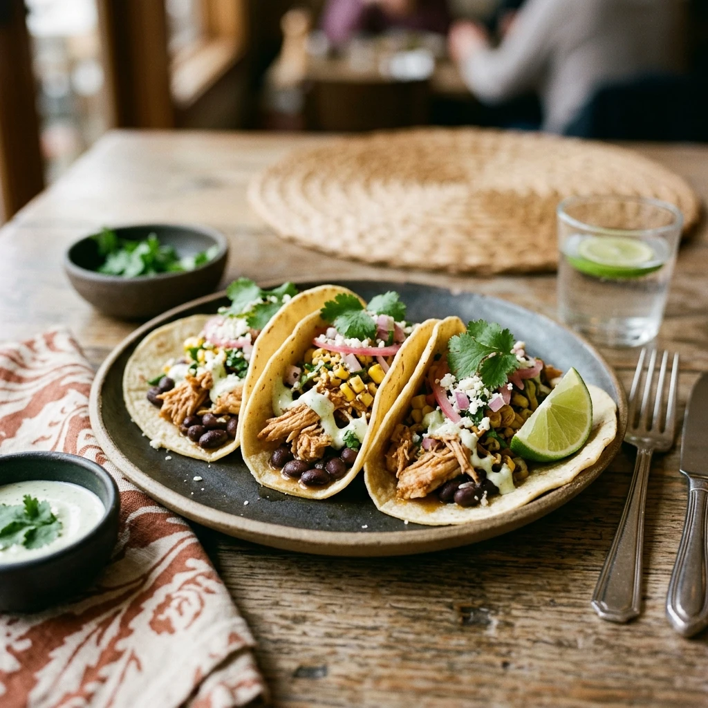 Cheap Chicken And Black Bean Tacos Under $2 Each