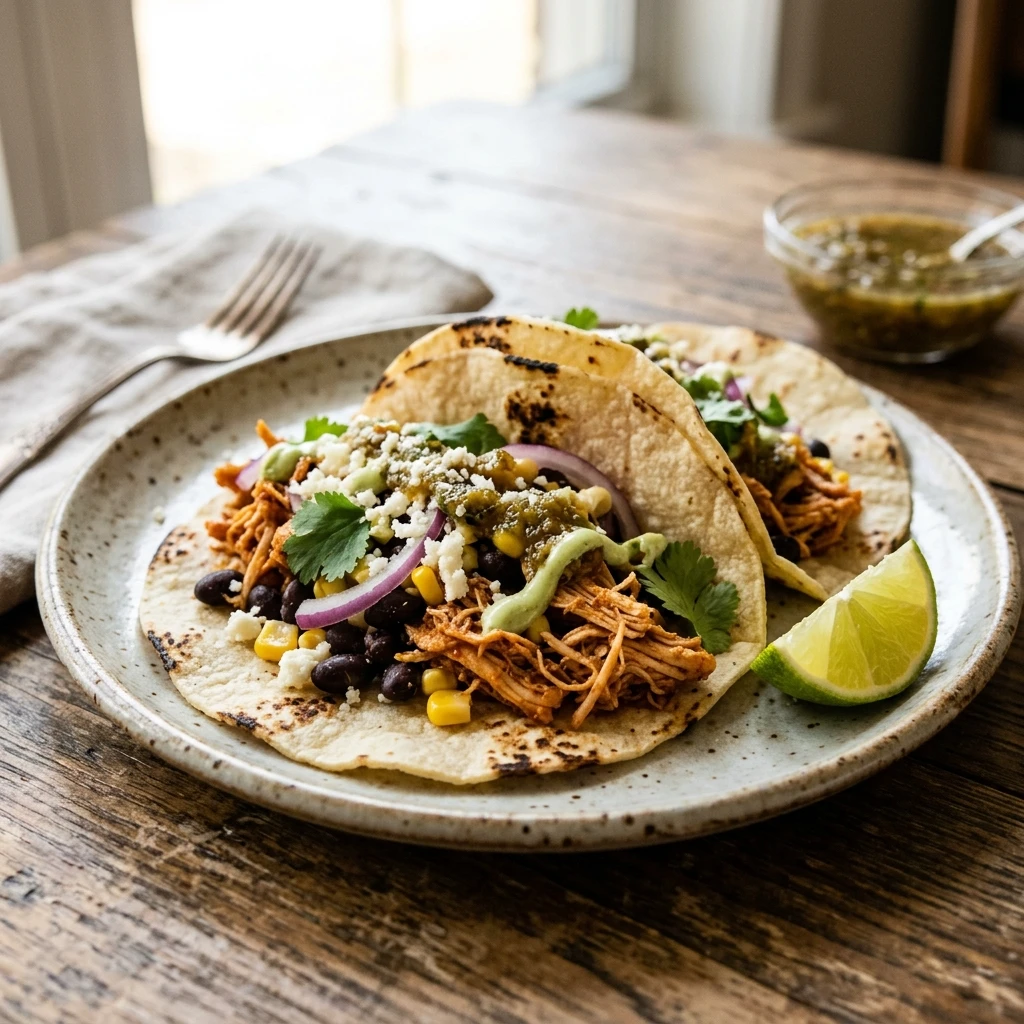 Cheap Chicken And Black Bean Tacos Under $2 Each