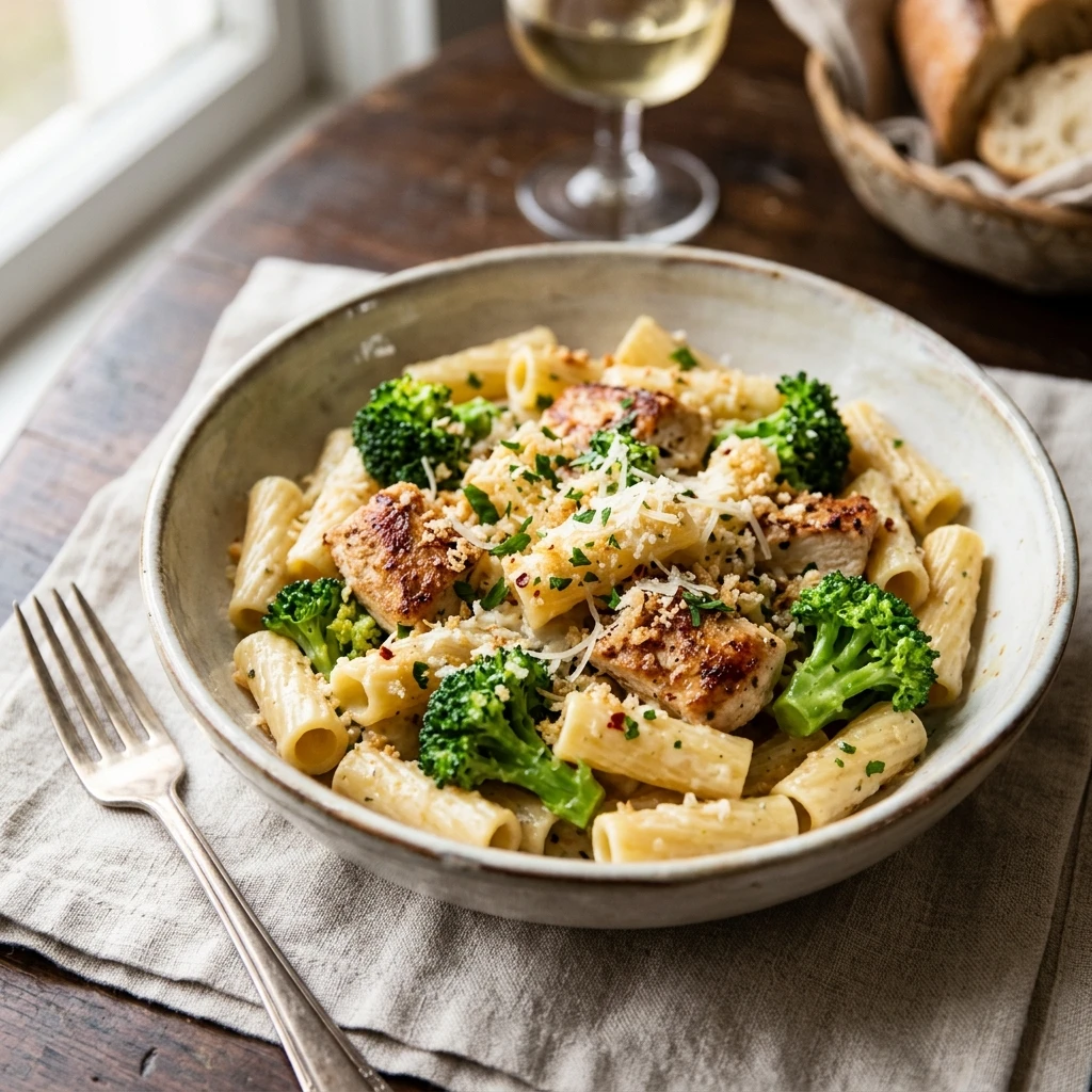 Cheap Chicken And Broccoli Pasta Under $3 Per Serving