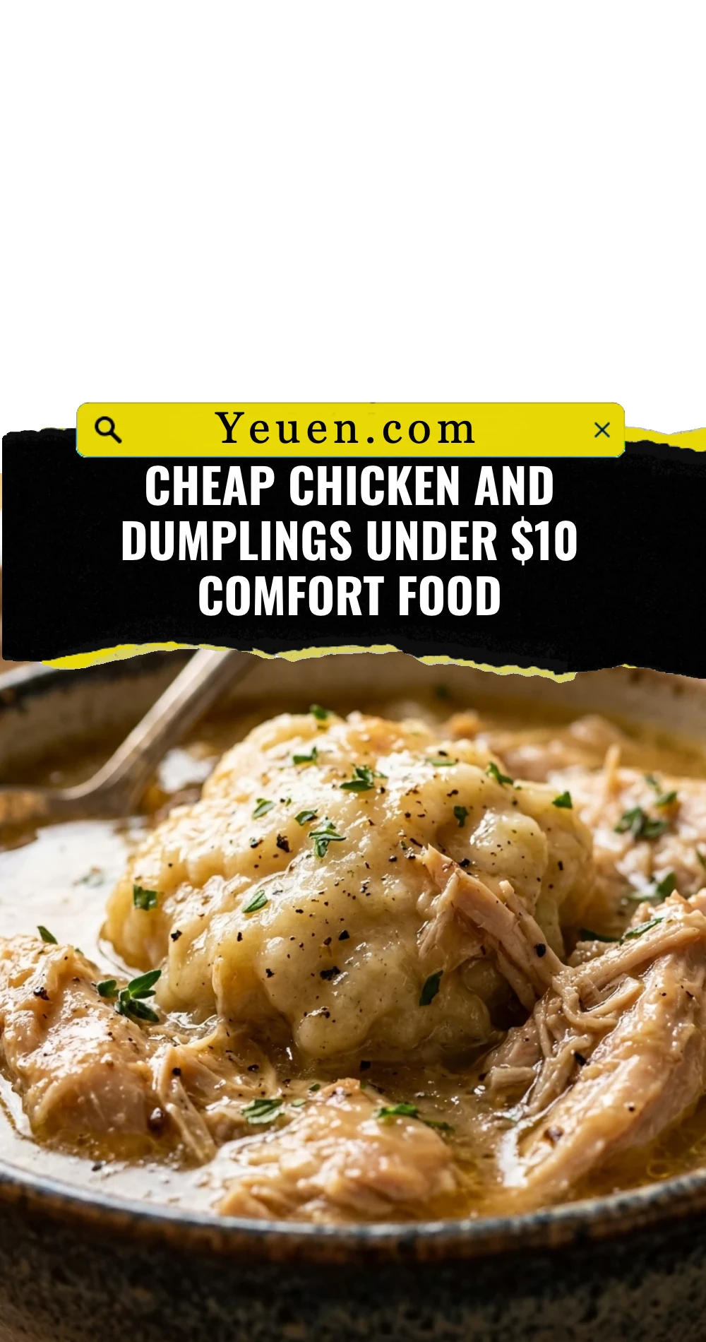 Cheap Chicken And Dumplings Under $10 Comfort Food