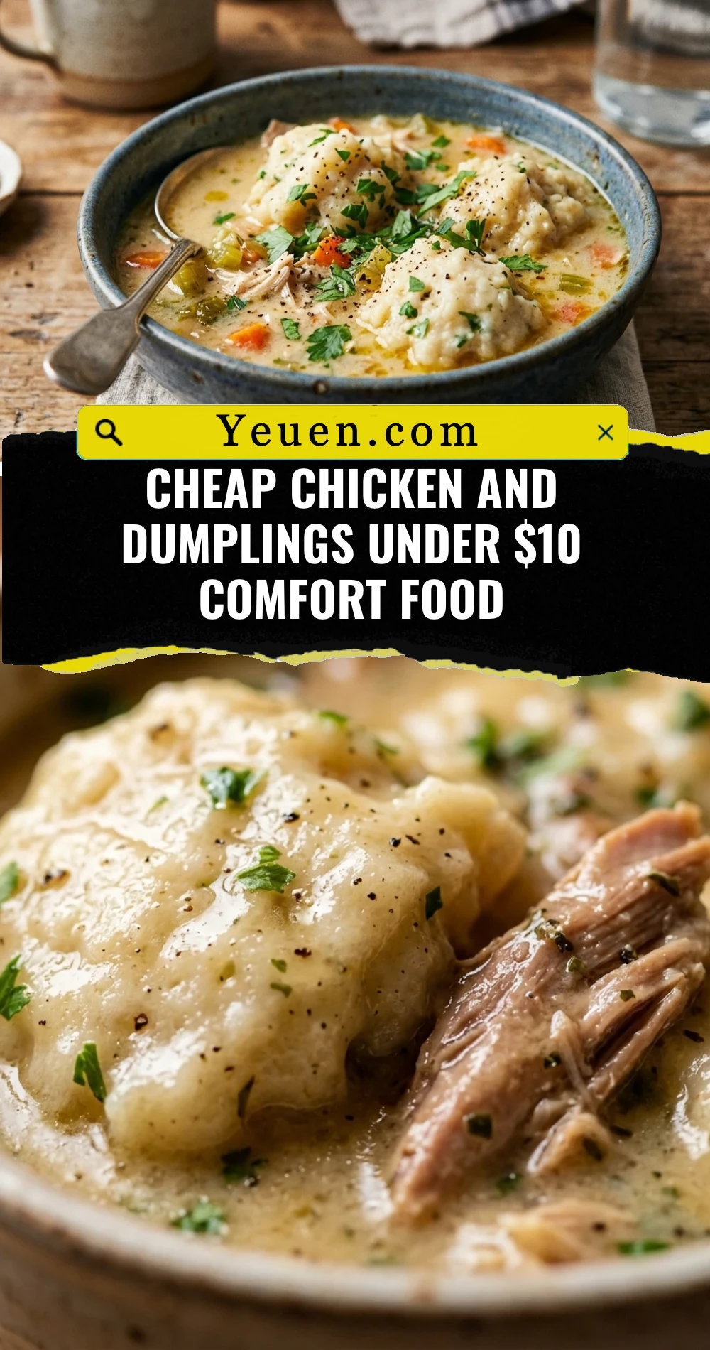 Cheap Chicken And Dumplings Under $10 Comfort Food
