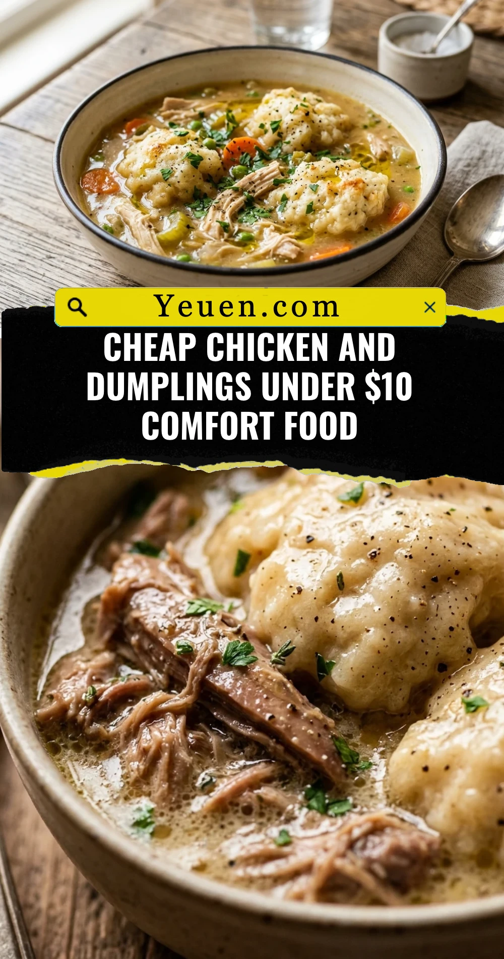 Cheap Chicken And Dumplings Under $10 Comfort Food