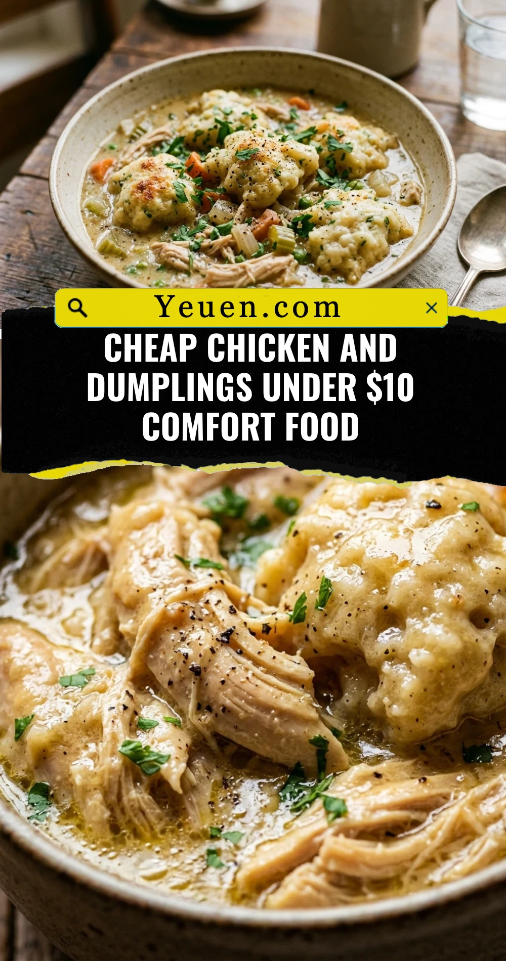 Cheap Chicken And Dumplings Under $10 Comfort Food