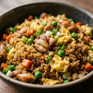 Cheap Chicken Fried Rice With Eggs And Veggies Under $10