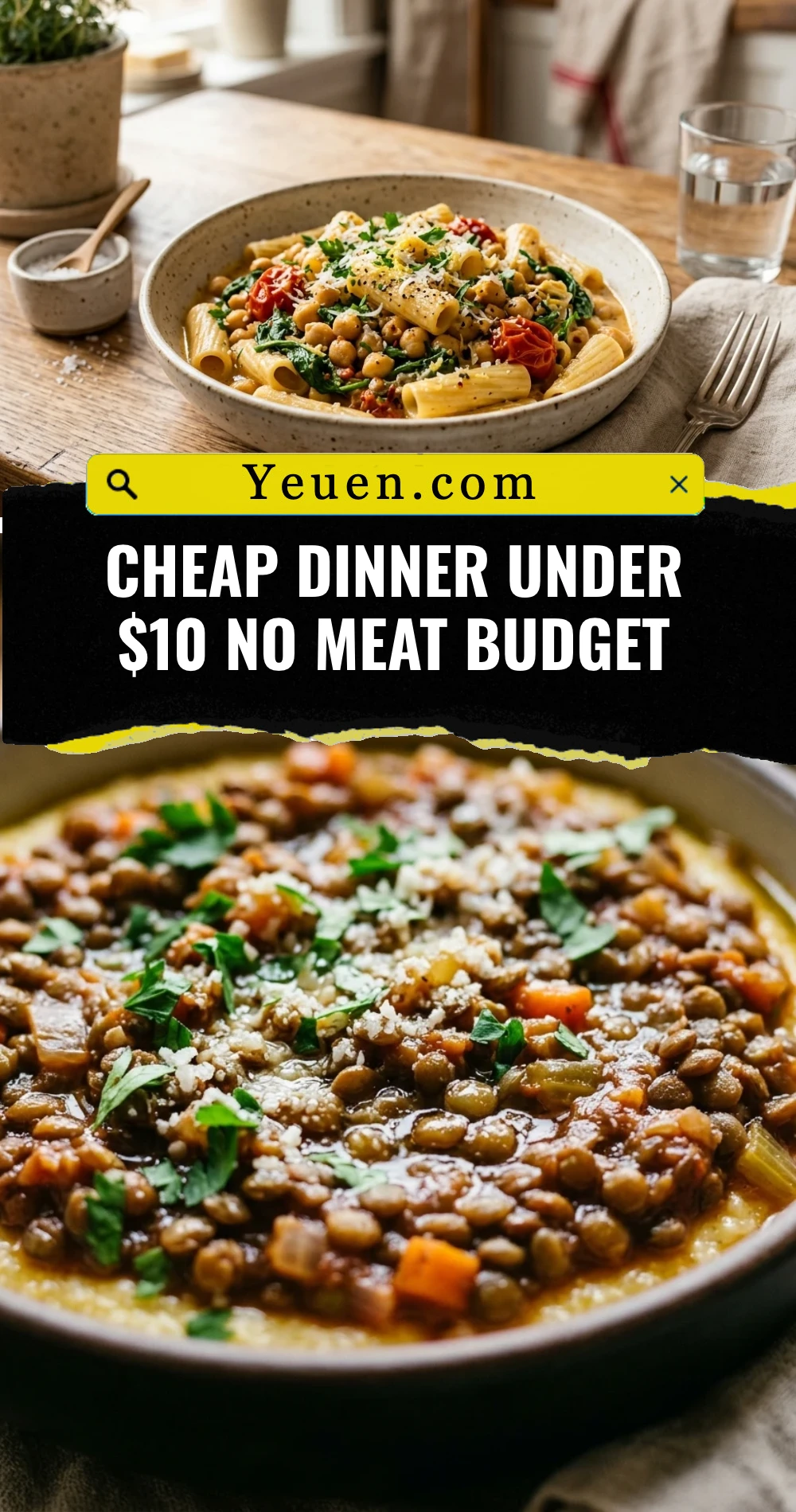 Cheap Dinner Under $10 No Meat Budget