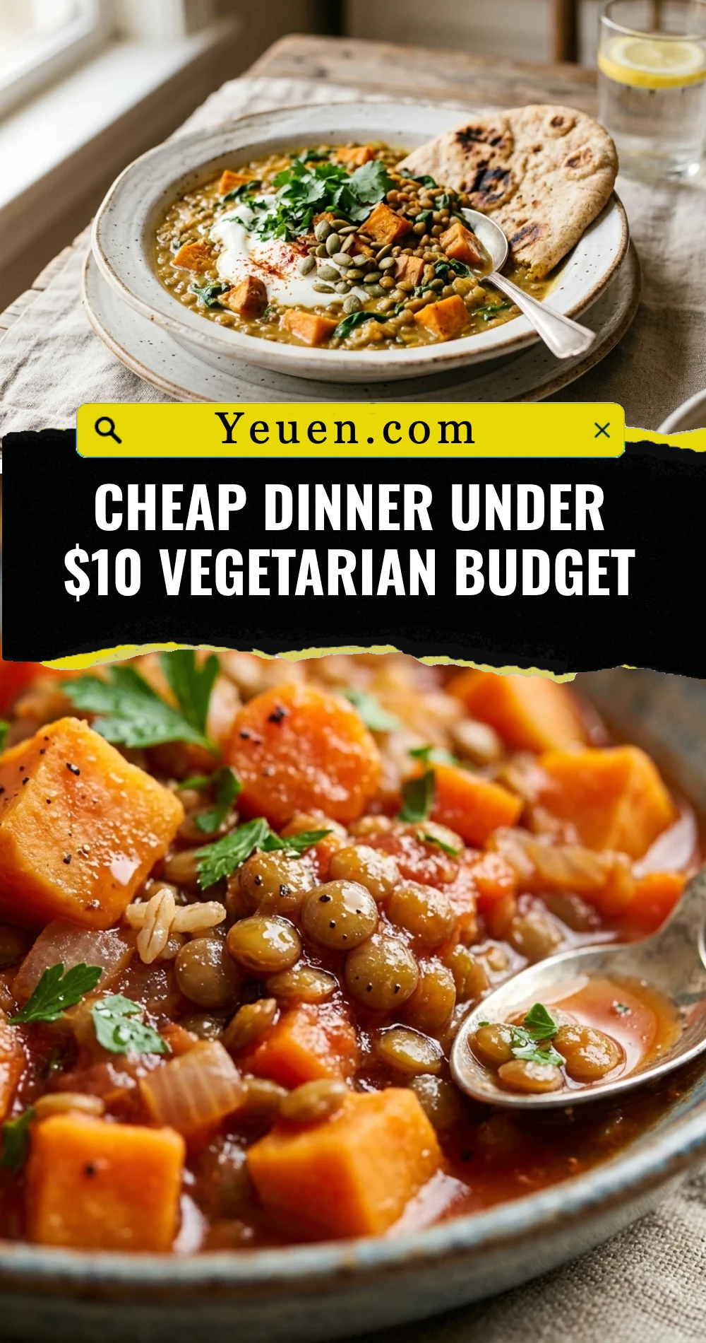 Cheap Dinner Under $10 Vegetarian Budget