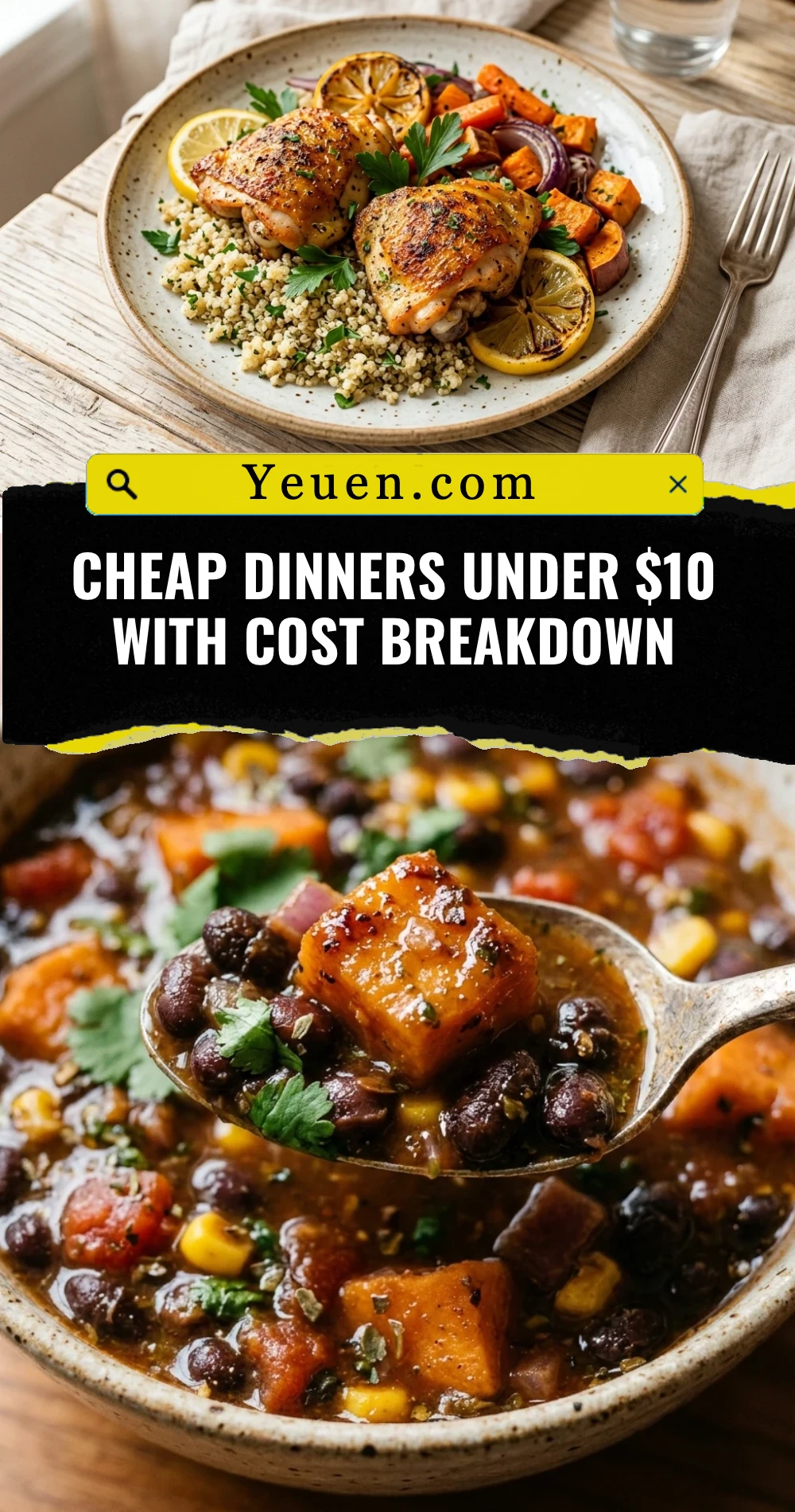 Cheap Dinners Under $10 With Cost Breakdown