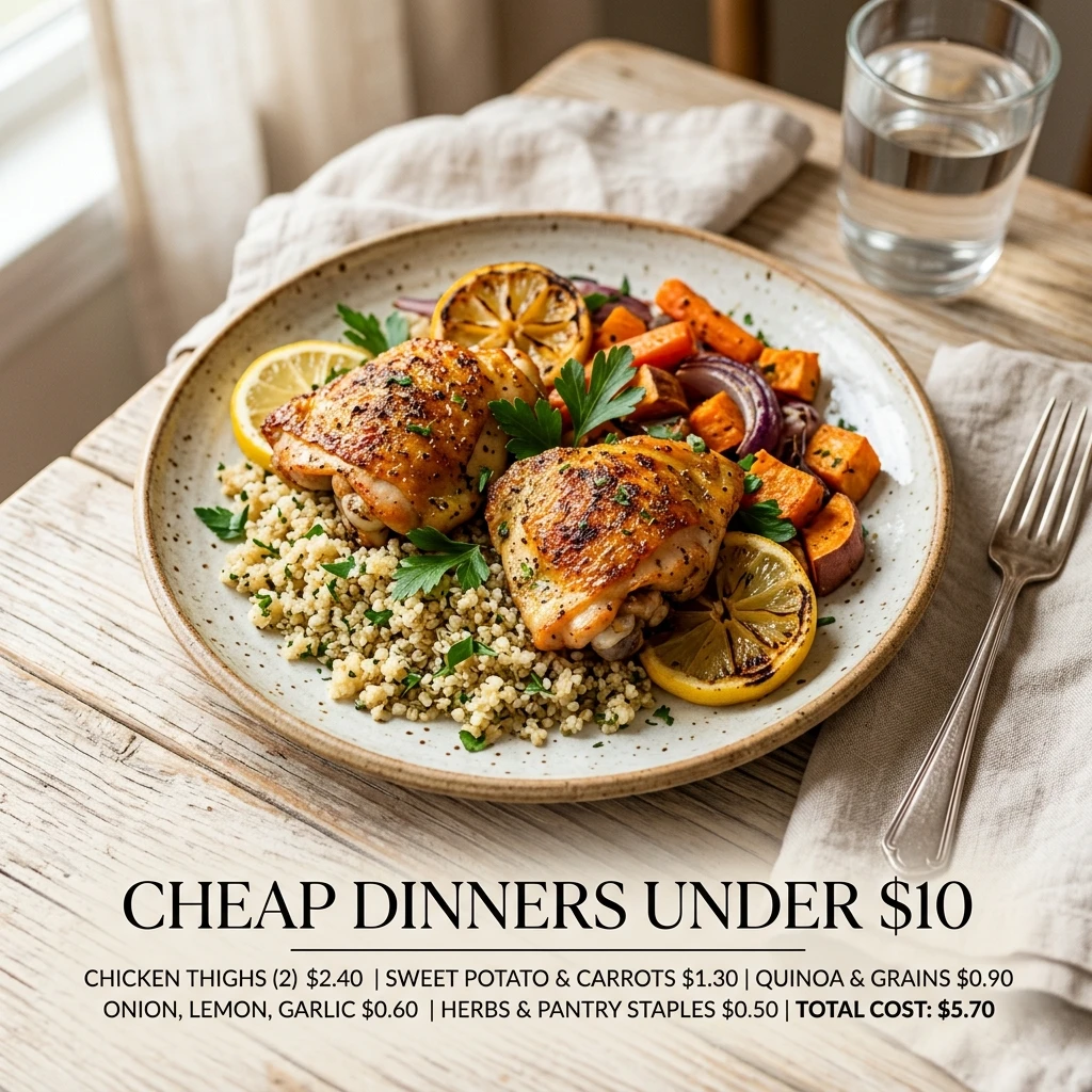 Cheap Dinners Under $10 With Cost Breakdown