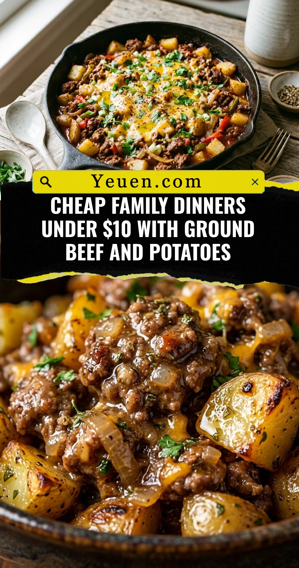 Cheap Family Dinners Under $10 With Ground Beef And Potatoes