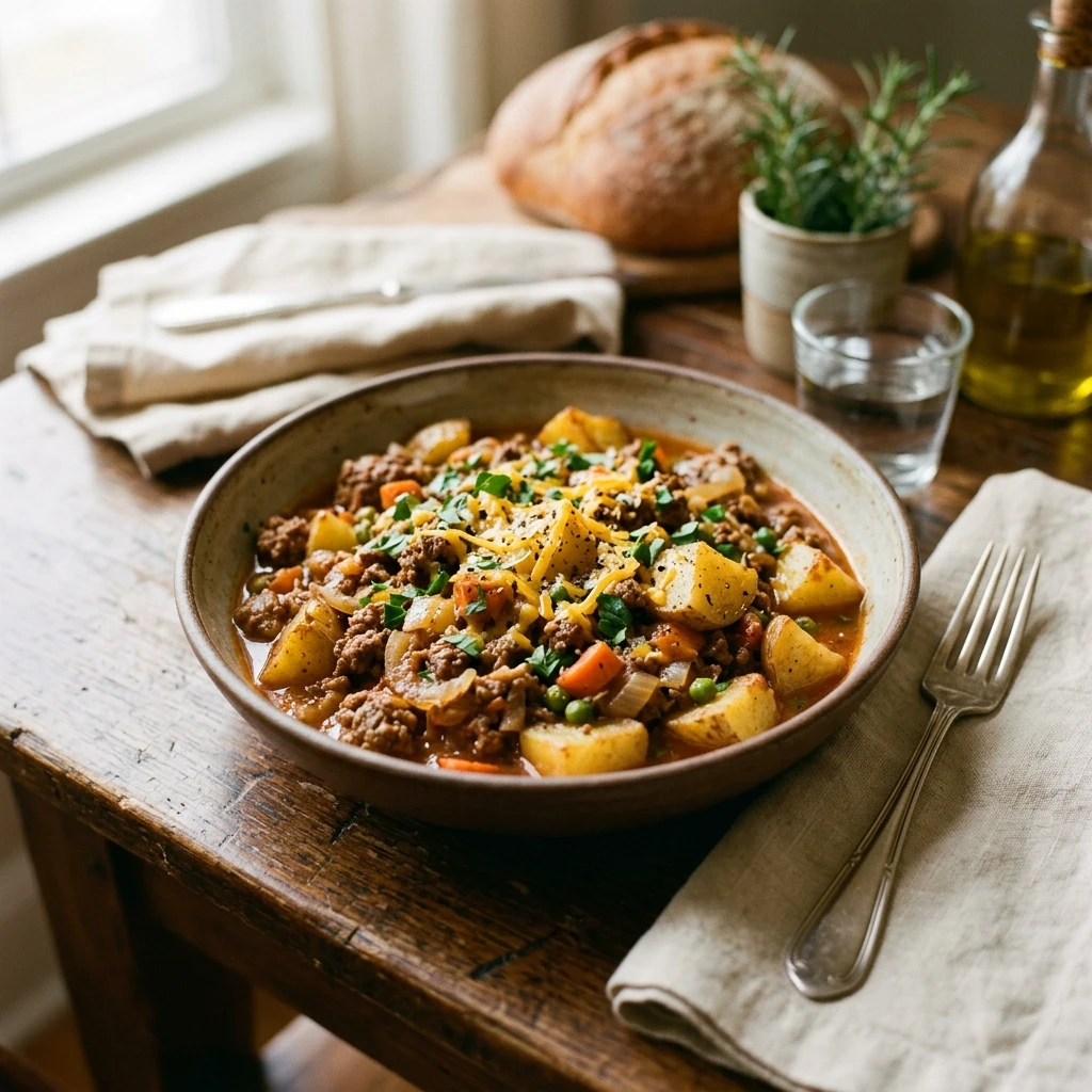 Cheap Family Dinners Under $10 With Ground Beef And Potatoes