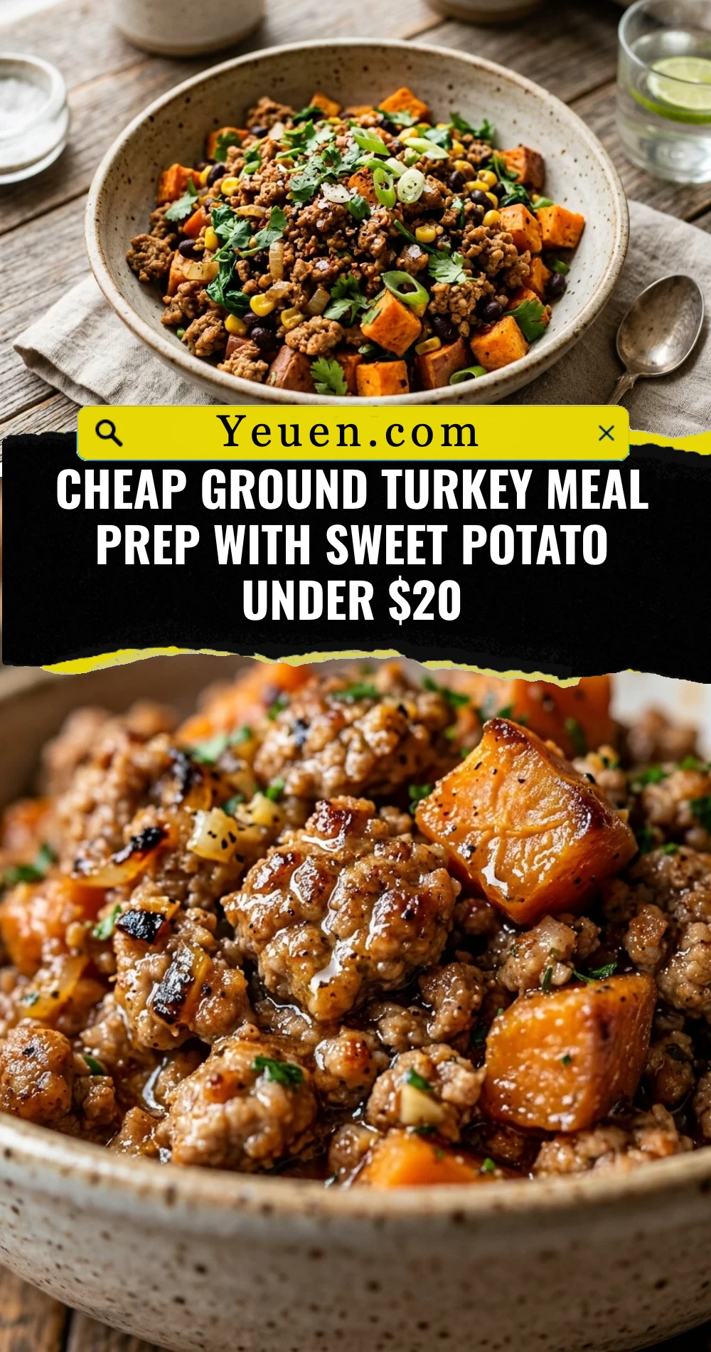 Cheap Ground Turkey Meal Prep With Sweet Potato Under $20