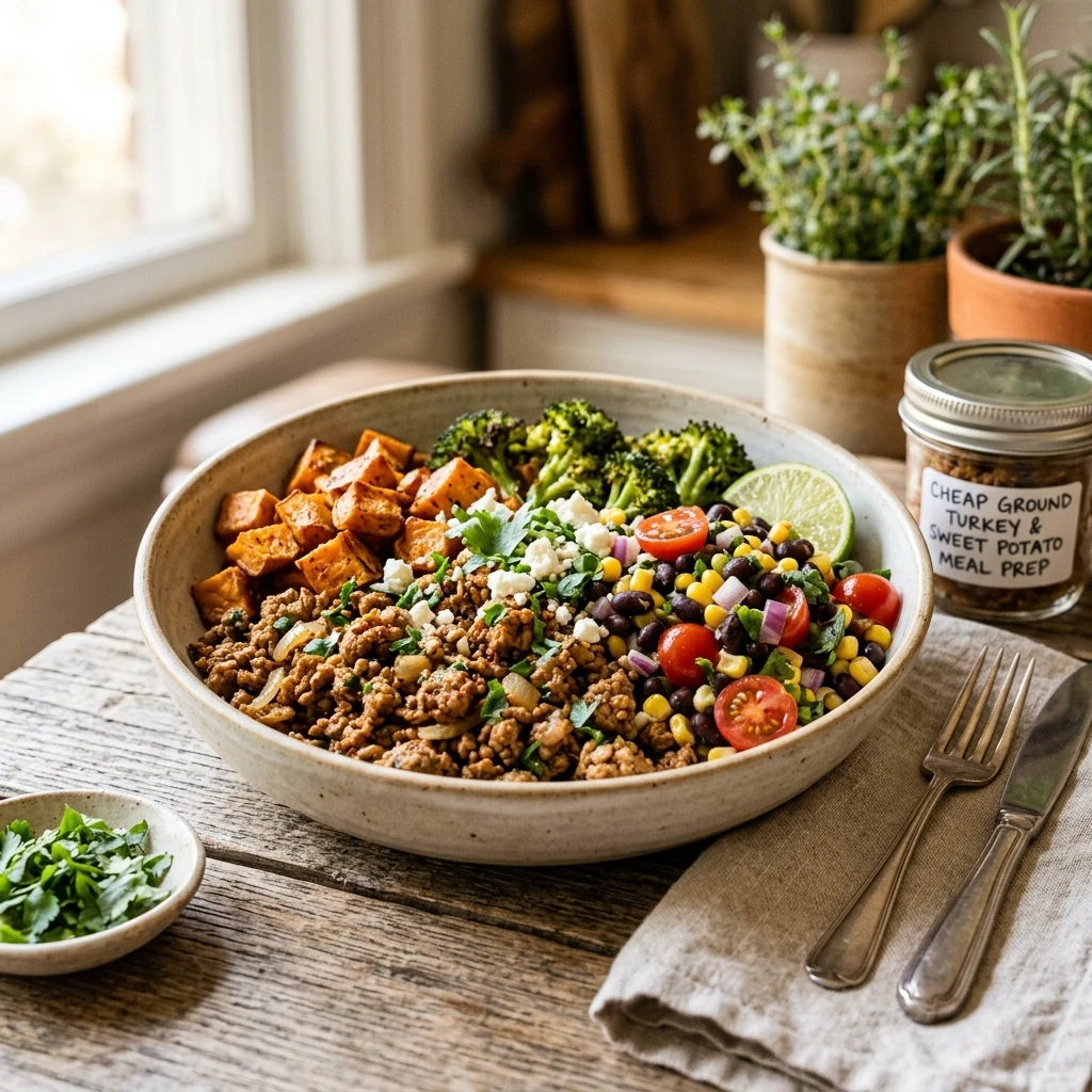 Cheap Ground Turkey Meal Prep With Sweet Potato Under $20