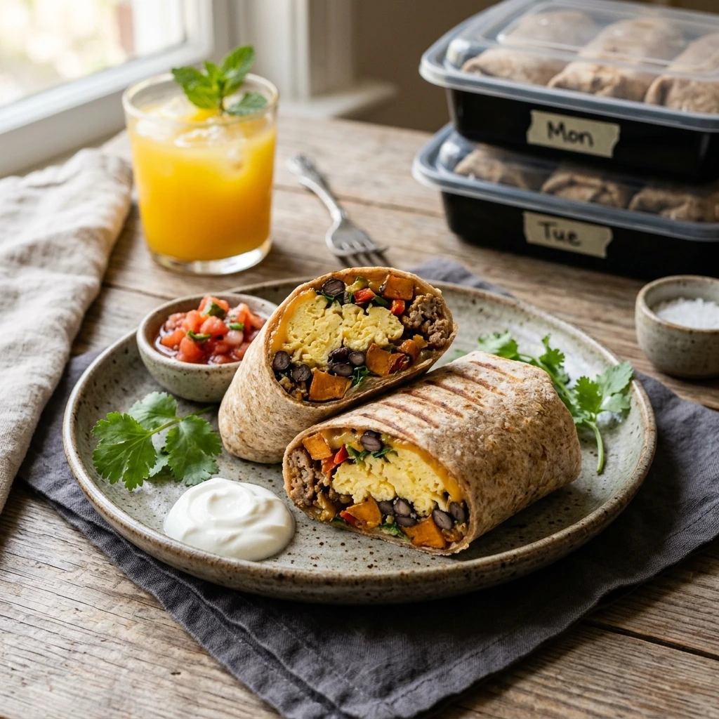 Cheap Meal Prep Breakfast Burritos Under $10 For Week